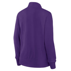 Minnesota Vikings Logo Athletic Women's Velocity Quarter-Zip Jacket Purple | NFL