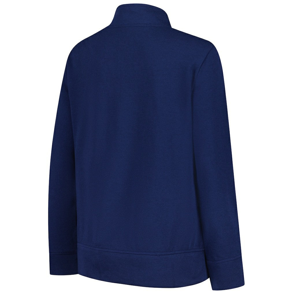 Dallas Cowboys Logo Athletic Women's Velocity Quarter-Zip Jacket Navy | NFL