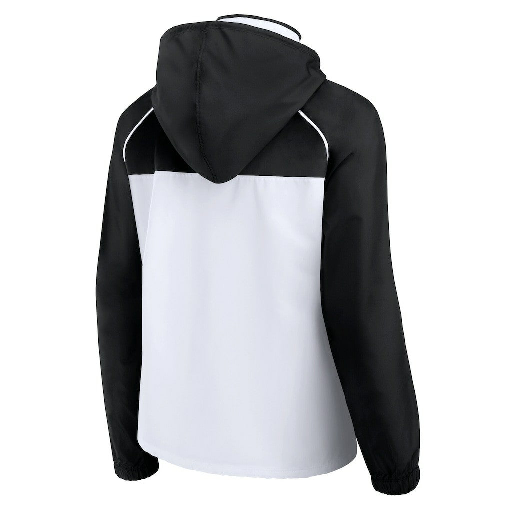 Las Vegas Raiders Women's Full-Zip Anorak Hoodie Jacket White | Fanatics