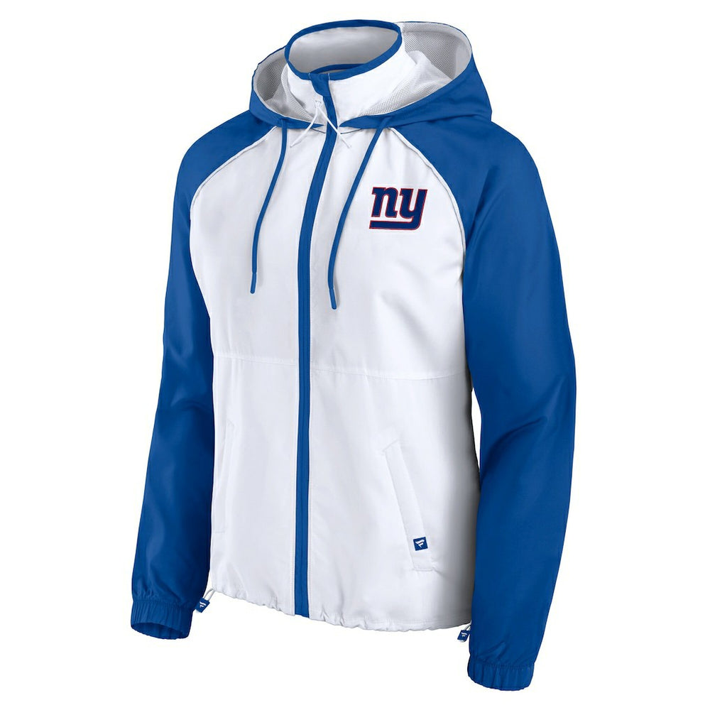 New York Giants Women's Full-Zip Anorak Hoodie Jacket White | Fanatics