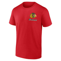 Chicago Blackhawks Logo Athletic Never Over T-Shirt - Red - NHL