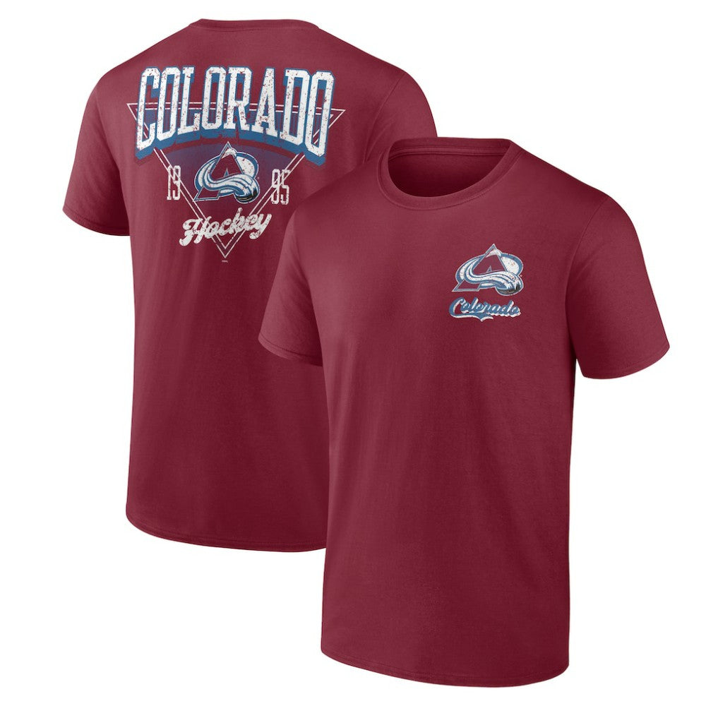 Colorado Avalanche Logo Athletic Never Over T-Shirt - Burgundy - NHL
