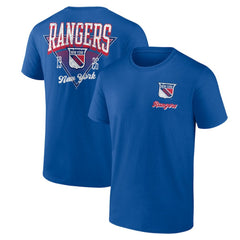 New York Rangers Logo Athletic Never Over T-Shirt - Blue - NHL