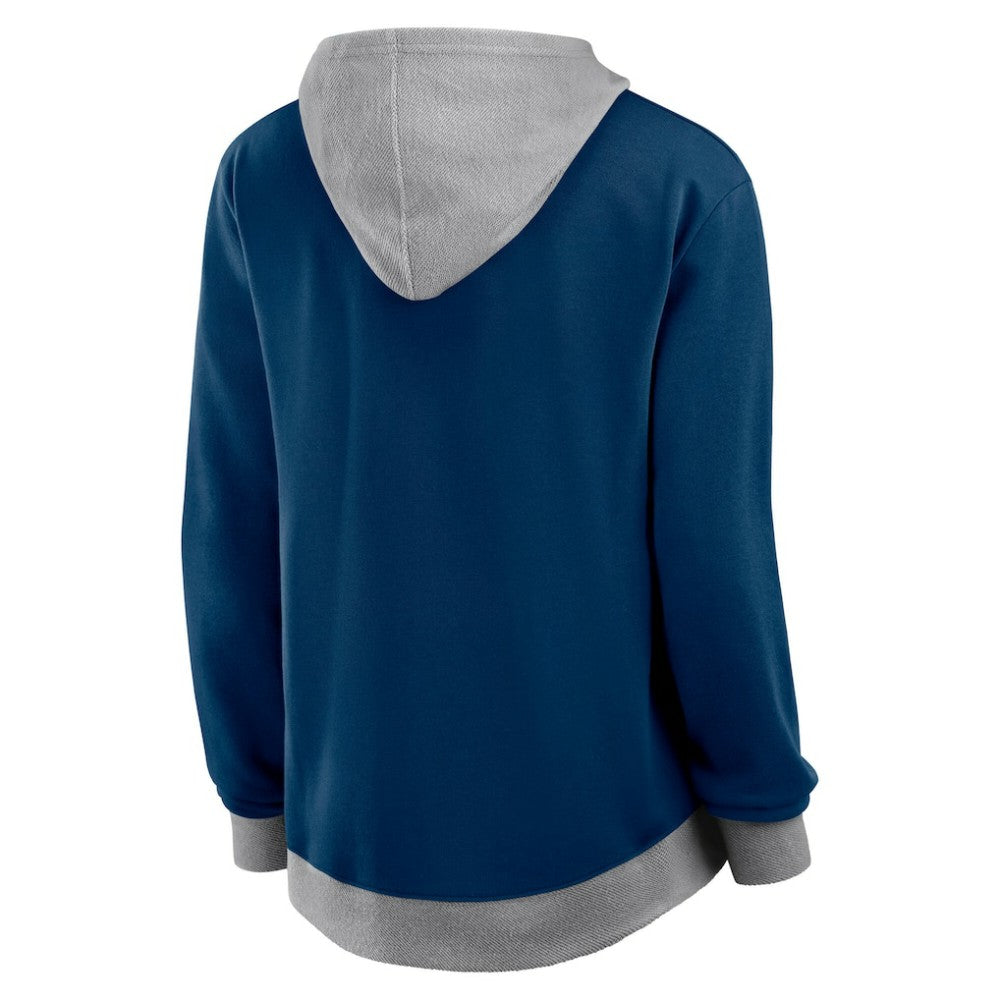 Seattle Kraken Logo Athletic Women's Hit It French Terry Full-Zip Hoodie - Navy - NHL
