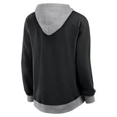 Pittsburgh Penguins Logo Athletic Women's Hit It French Terry Full-Zip Hoodie - Black - NHL