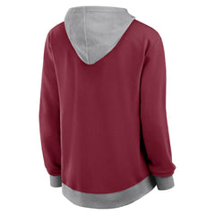 Colorado Avalanche Logo Athletic Women's Hit It French Terry Full-Zip Hoodie - Burgundy - NHL