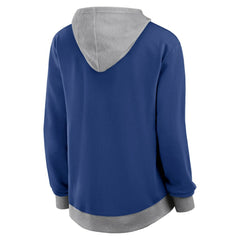 Toronto Maple Leafs Logo Athletic Women's Hit It French Terry Full-Zip Hoodie - Blue - NHL