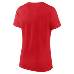 Chicago Blackhawks Logo Athletic Women's Launch Scoop Neck T-Shirt - Red - NHL