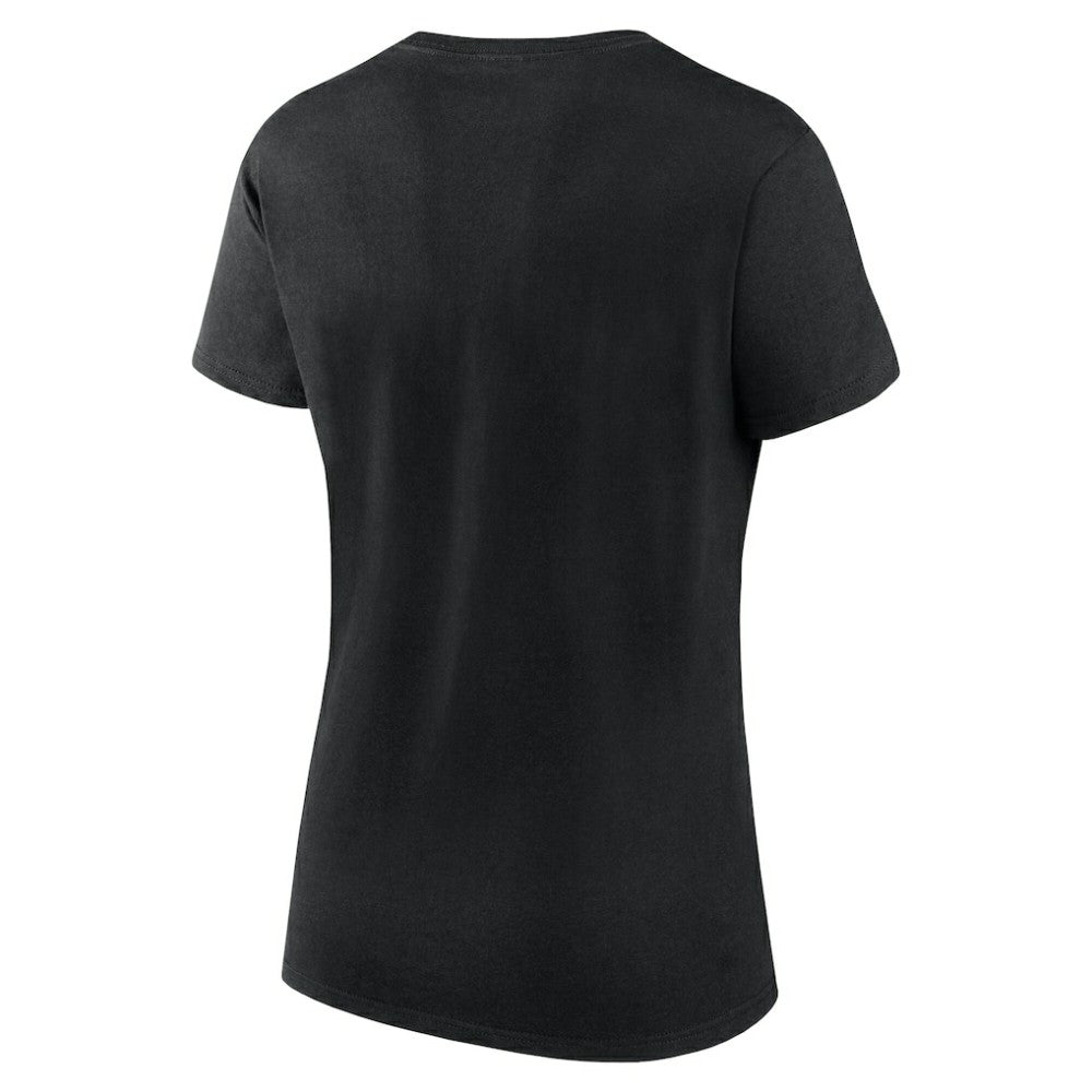 Boston Bruins Logo Athletic Women's Launch Scoop Neck T-Shirt - Black - NHL