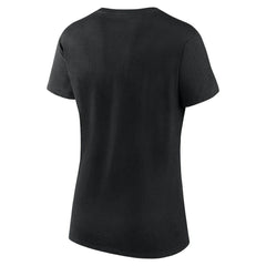 Vegas Golden Knights Logo Athletic Women's Launch Scoop Neck T-Shirt - Black - NHL