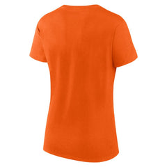 Philadelphia Flyers Logo Athletic Women's Launch Scoop Neck T-Shirt - Orange - NHL