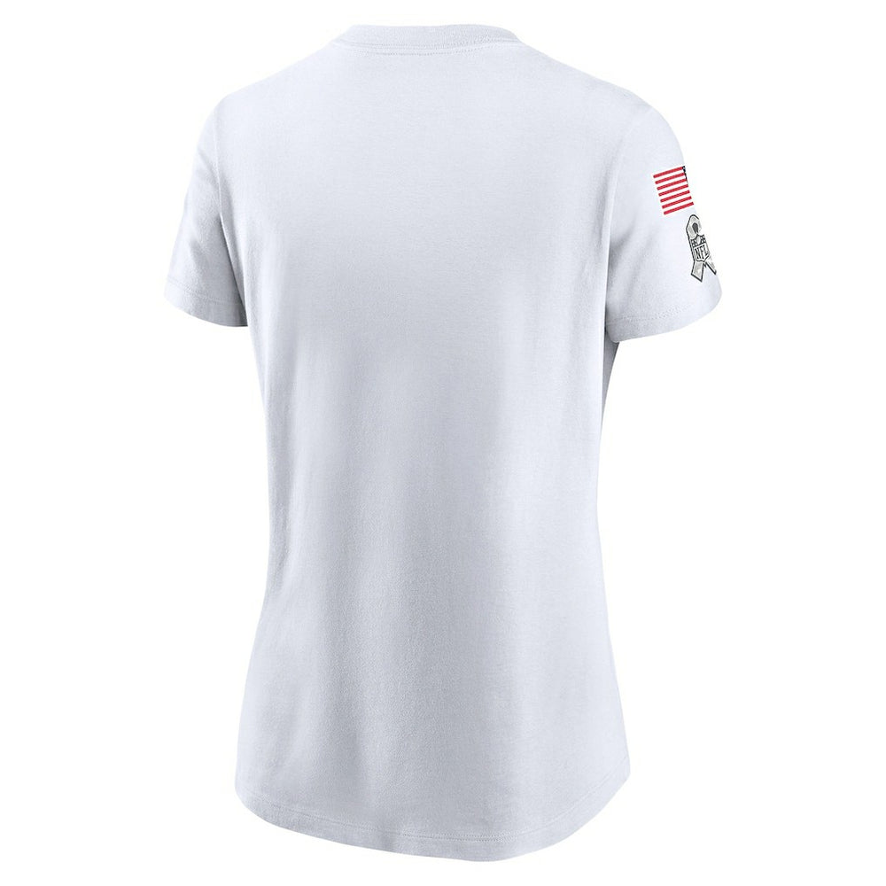 Dallas Cowboys Women's 2024 Salute To Service Legend Performance T-Shirt White | Nike for Sale
