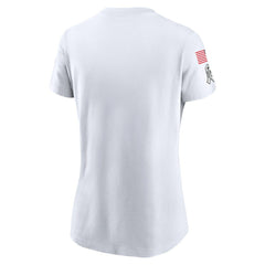 Dallas Cowboys Women's 2024 Salute To Service Legend Performance T-Shirt White | Nike for Sale