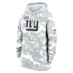 New York Giants Women's 2024 Salute To Service Club Fleece Oversized Pullover Hoodie Arctic Camo | Nike for Sale