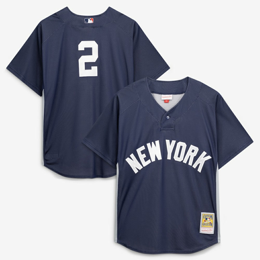 Derek Jeter New York Yankees Mitchell & Ness Authentic Batting Practice Jersey - MLB