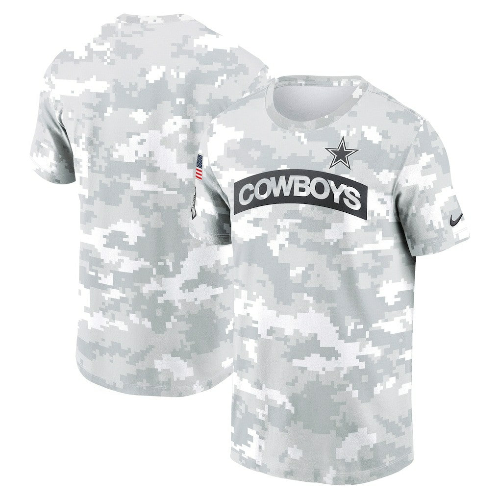 Dallas Cowboys 2024 Salute To Service Performance T-Shirt Arctic Camo | Nike for Sale