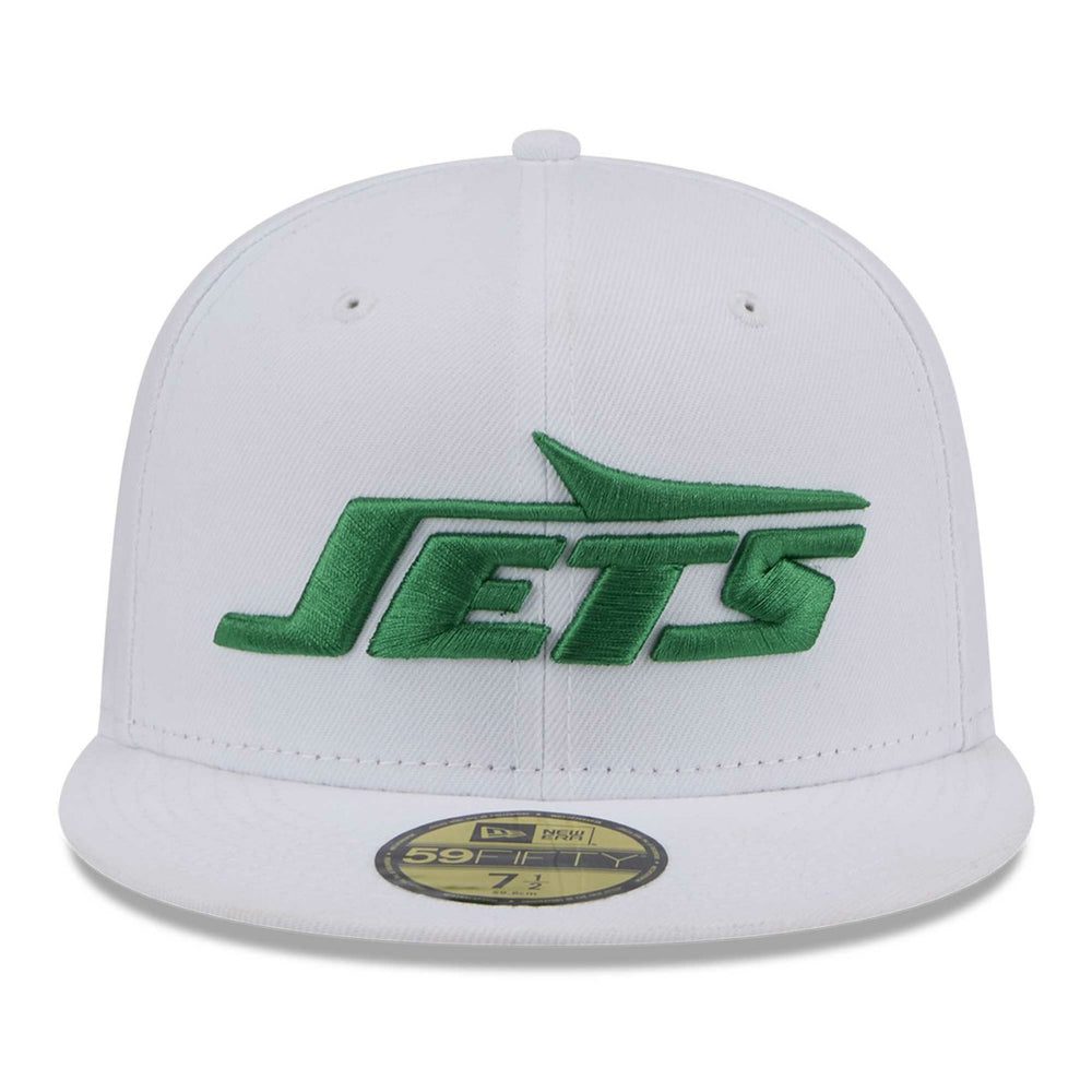 New York Jets New Era Wordmark Omaha 59FIFTY Fitted Hat White | NFL