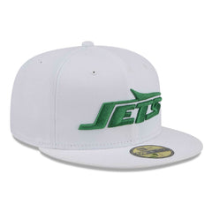 New York Jets New Era Wordmark Omaha 59FIFTY Fitted Hat White | NFL