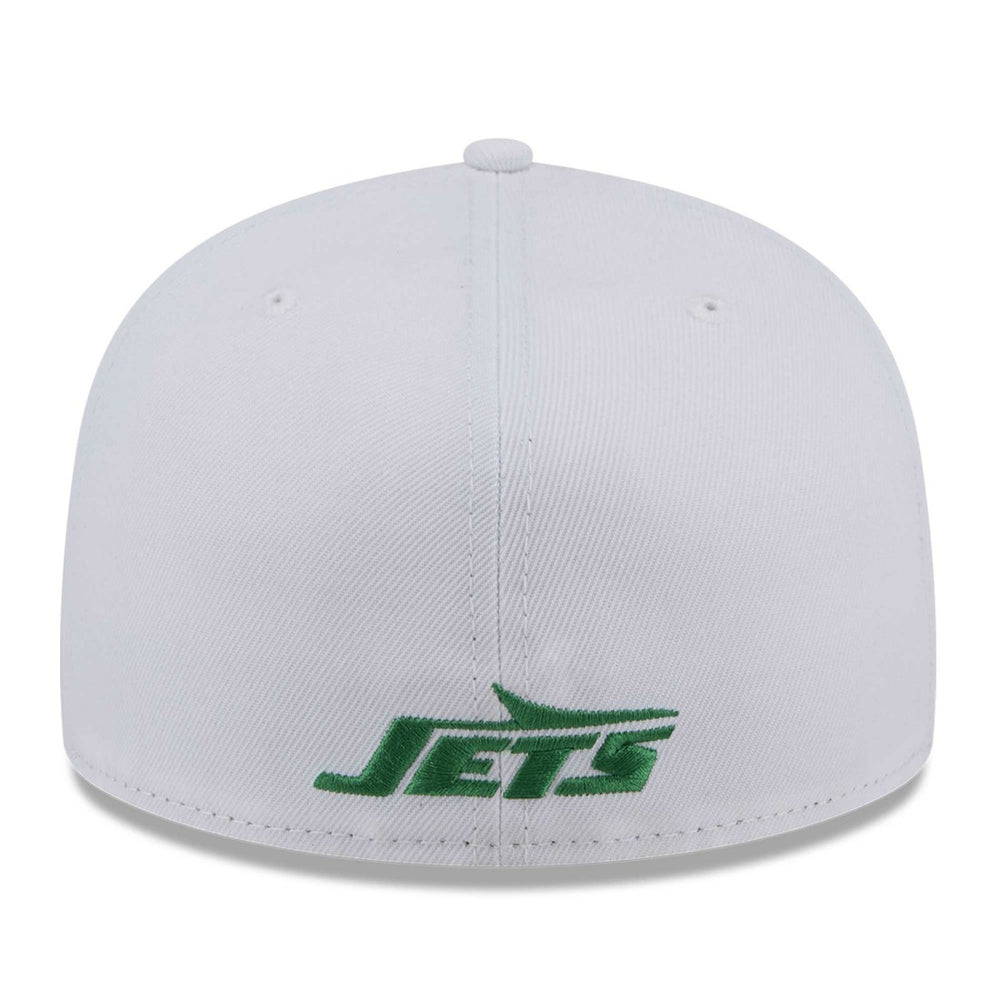 New York Jets New Era Wordmark Omaha 59FIFTY Fitted Hat White | NFL