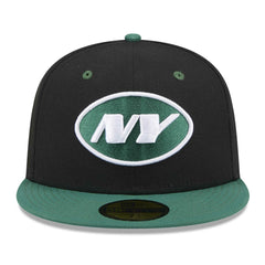 New York Jets New Era Flipside 2Tone 59FIFTY Fitted Hat Black/Green | NFL