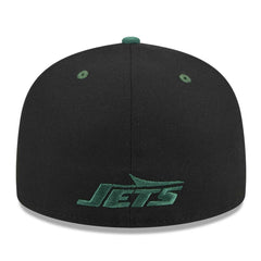New York Jets New Era Flipside 2Tone 59FIFTY Fitted Hat Black/Green | NFL