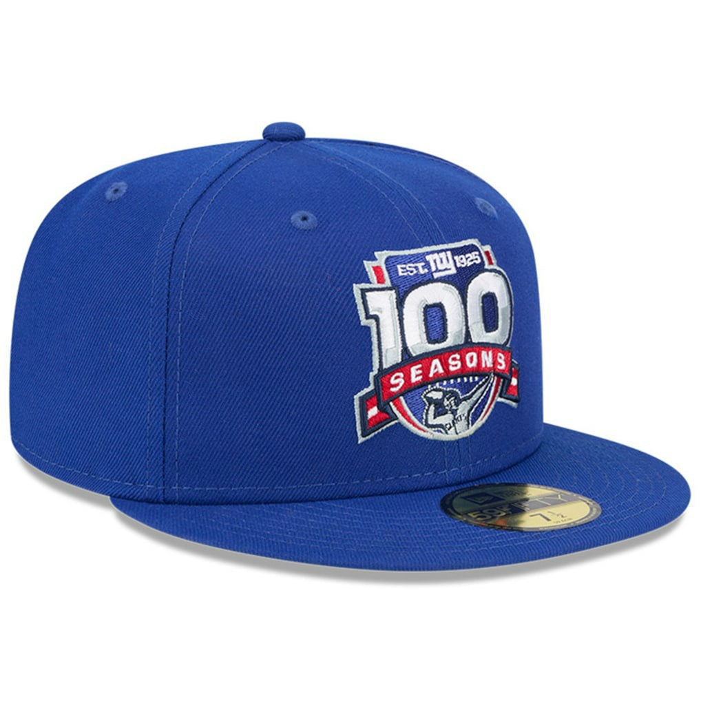 New York Giants New Era 100th Season 59FIFTY Fitted Hat Royal | NFL