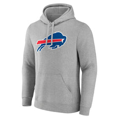 Josh Allen Buffalo Bills Icon Player Name & Number Pullover Hoodie Gray | NFL