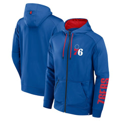 Philadelphia 76ers Baller Defender Performance Full-Zip Hoodie Royal - NBA