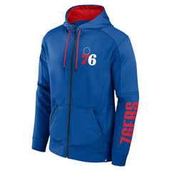 Philadelphia 76ers Baller Defender Performance Full-Zip Hoodie Royal - NBA