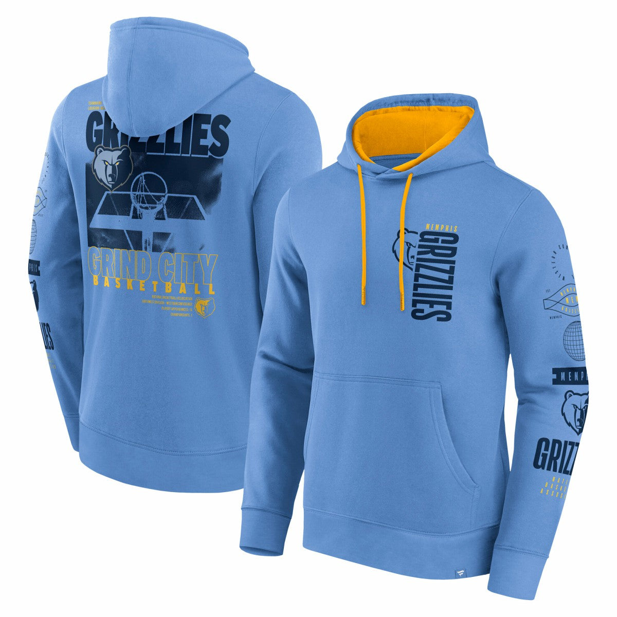 Memphis Grizzlies Game Time Crossover Pullover Hoodie Blue - NBA
