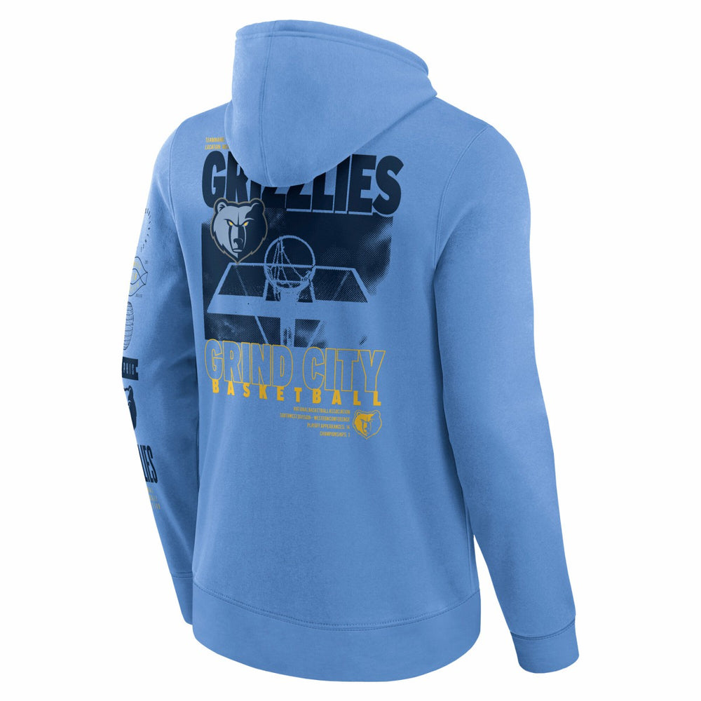Memphis Grizzlies Game Time Crossover Pullover Hoodie Blue - NBA