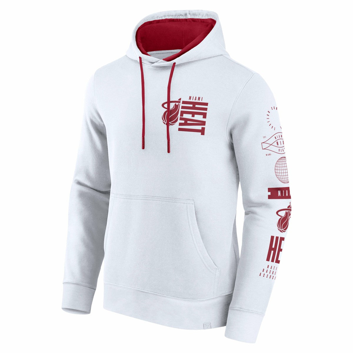 Miami Heat Game Time Crossover Pullover Hoodie White - NBA