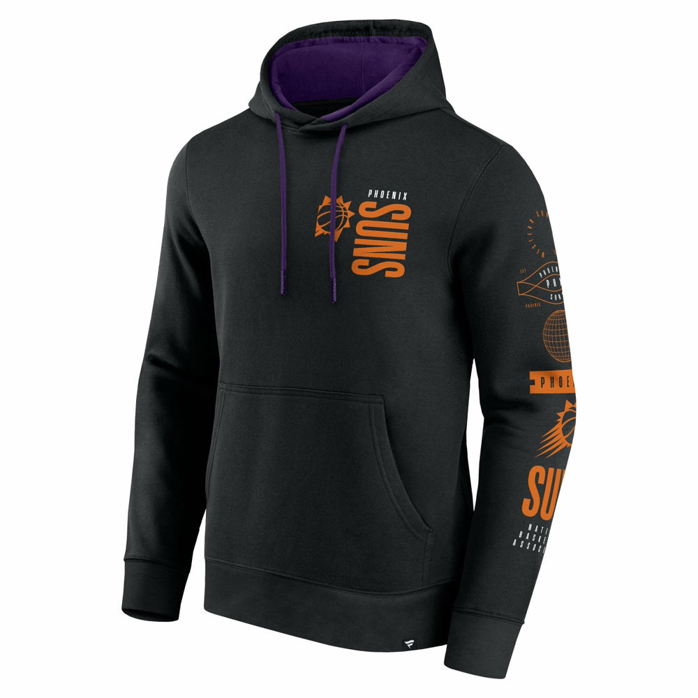 Phoenix Suns Game Time Crossover Pullover Hoodie Black - NBA