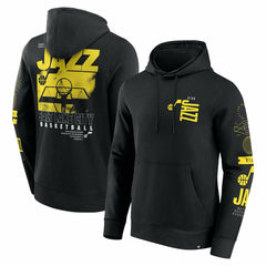 Utah Jazz Game Time Crossover Pullover Hoodie Black - NBA