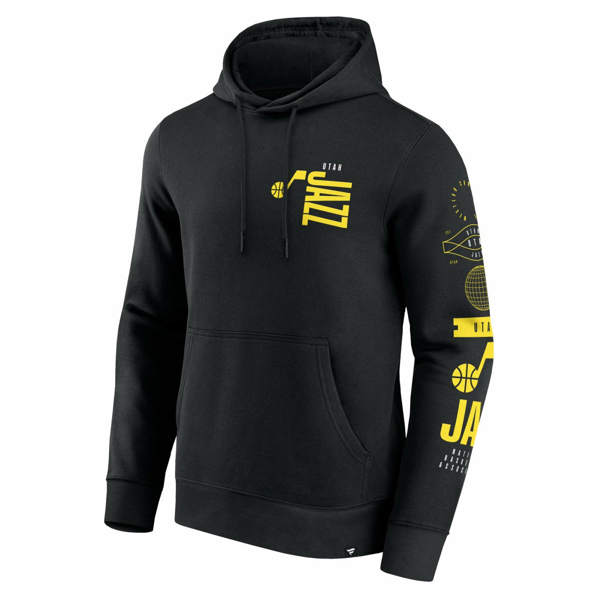 Utah Jazz Game Time Crossover Pullover Hoodie Black - NBA