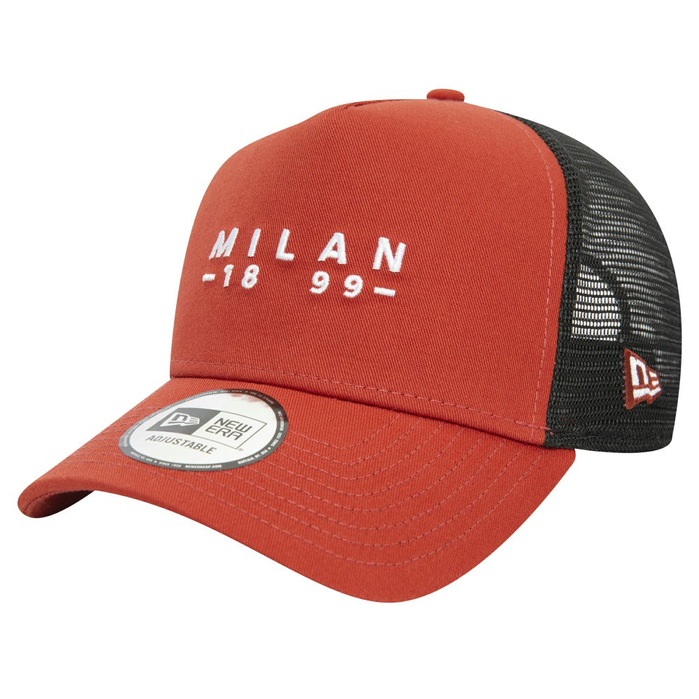AC Milan New Era 9FORTY A-Frame Trucker Adjustable Hat Brown | New Era Online