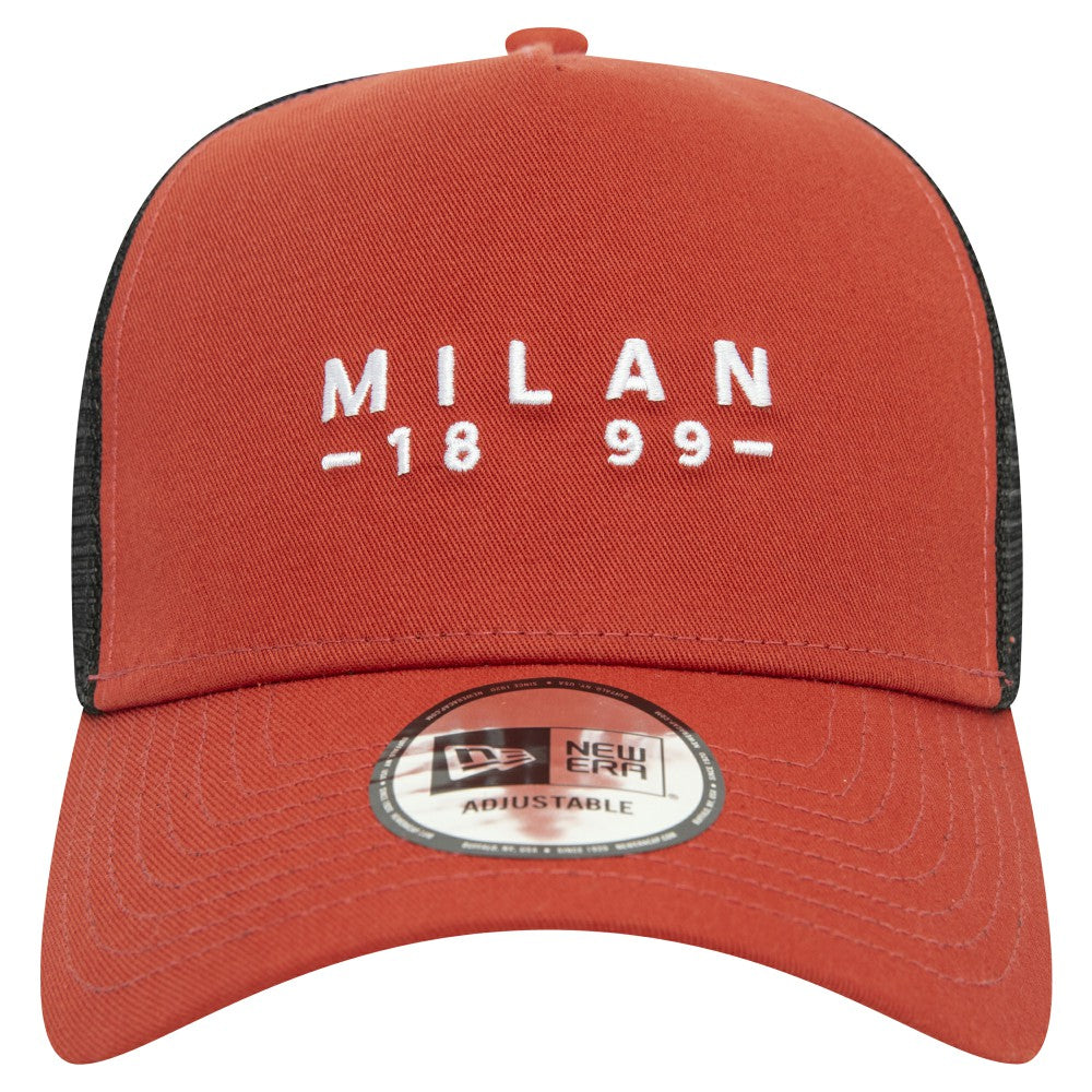 AC Milan New Era 9FORTY A-Frame Trucker Adjustable Hat Brown | New Era Online