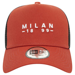 AC Milan New Era 9FORTY A-Frame Trucker Adjustable Hat Brown | New Era Online