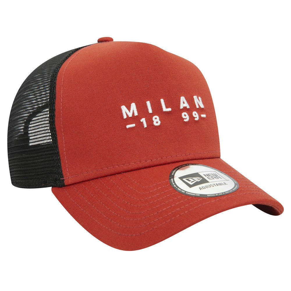 AC Milan New Era 9FORTY A-Frame Trucker Adjustable Hat Brown | New Era Online