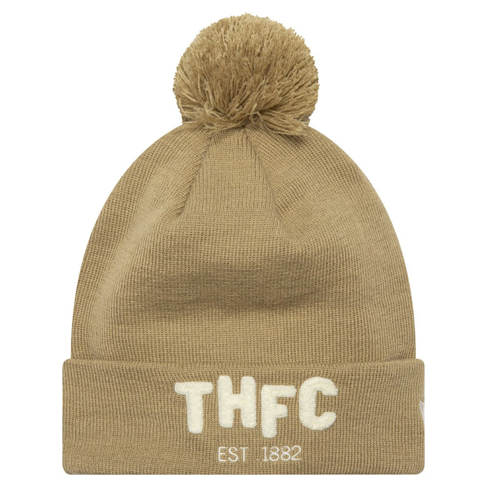 Tottenham Hotspur New Era Boucle Cuffed Knit Hat with Pom Tan | New Era discount