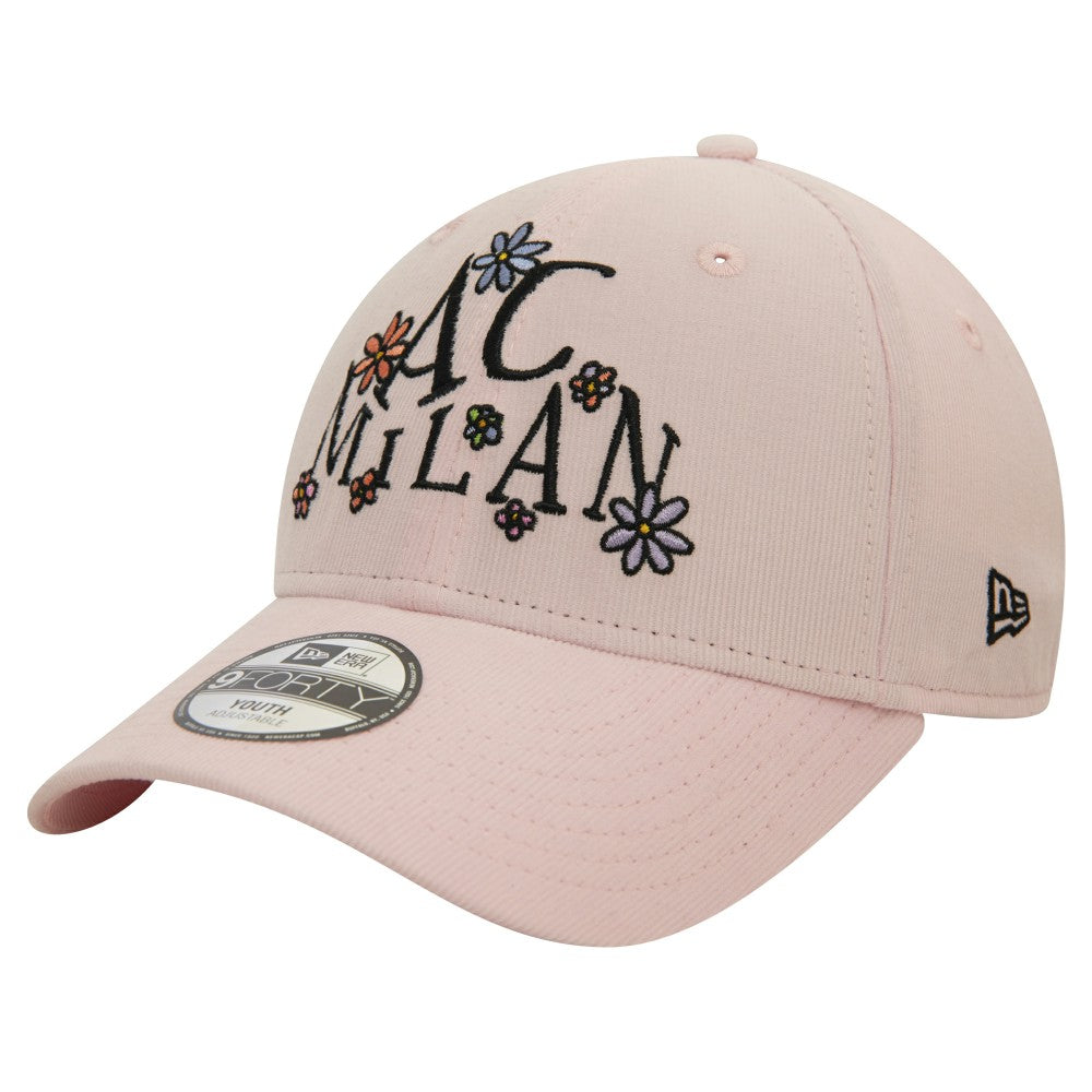 AC Milan New Era Youth Needle Corduroy 9FORTY Adjustable Hat Light Pink | New Era Online
