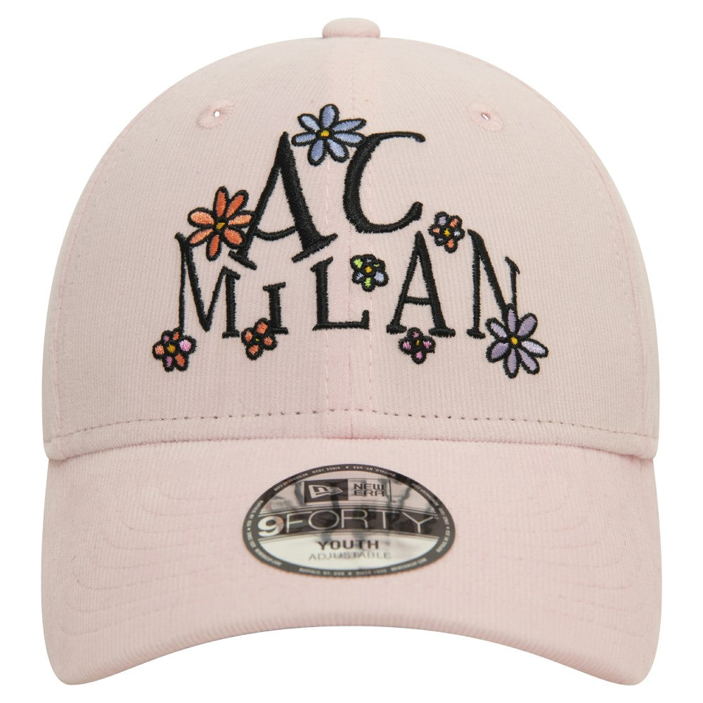AC Milan New Era Youth Needle Corduroy 9FORTY Adjustable Hat Light Pink | New Era Online