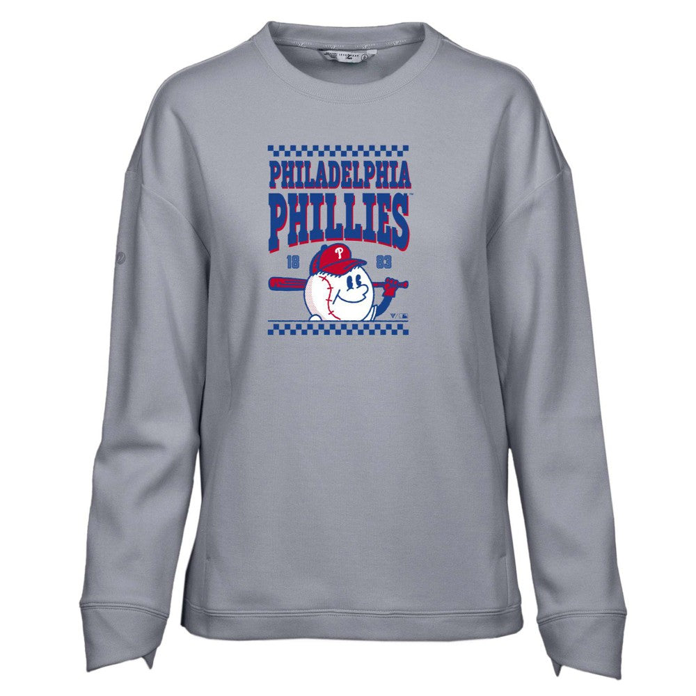 Philadelphia Phillies Levelwear Women's  Fiona Inaugural Pullover Sweatshirt - MLB