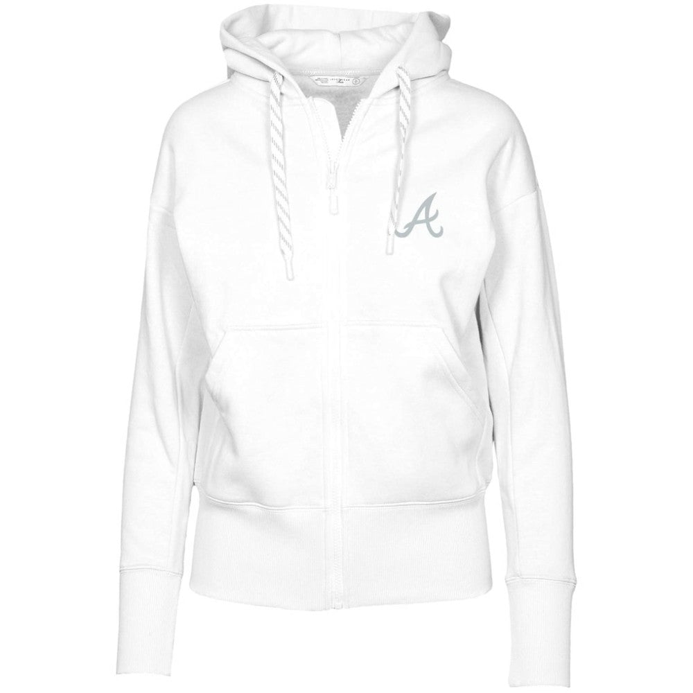 Atlanta Braves Levelwear Women's  Gardinia Core Full-Zip Hoodie - MLB