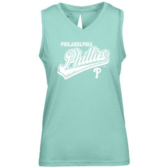 Philadelphia Phillies Levelwear Women's  Paisley Sweep V-Neck Tank Top - MLB
