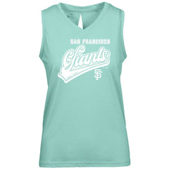 San Francisco Giants Levelwear Women's  Paisley Sweep V-Neck Tank Top - MLB