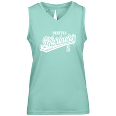 Seattle Mariners Levelwear Women's  Paisley Sweep V-Neck Tank Top - MLB
