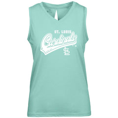 St. Louis Cardinals Levelwear Women's  Paisley Sweep V-Neck Tank Top - MLB