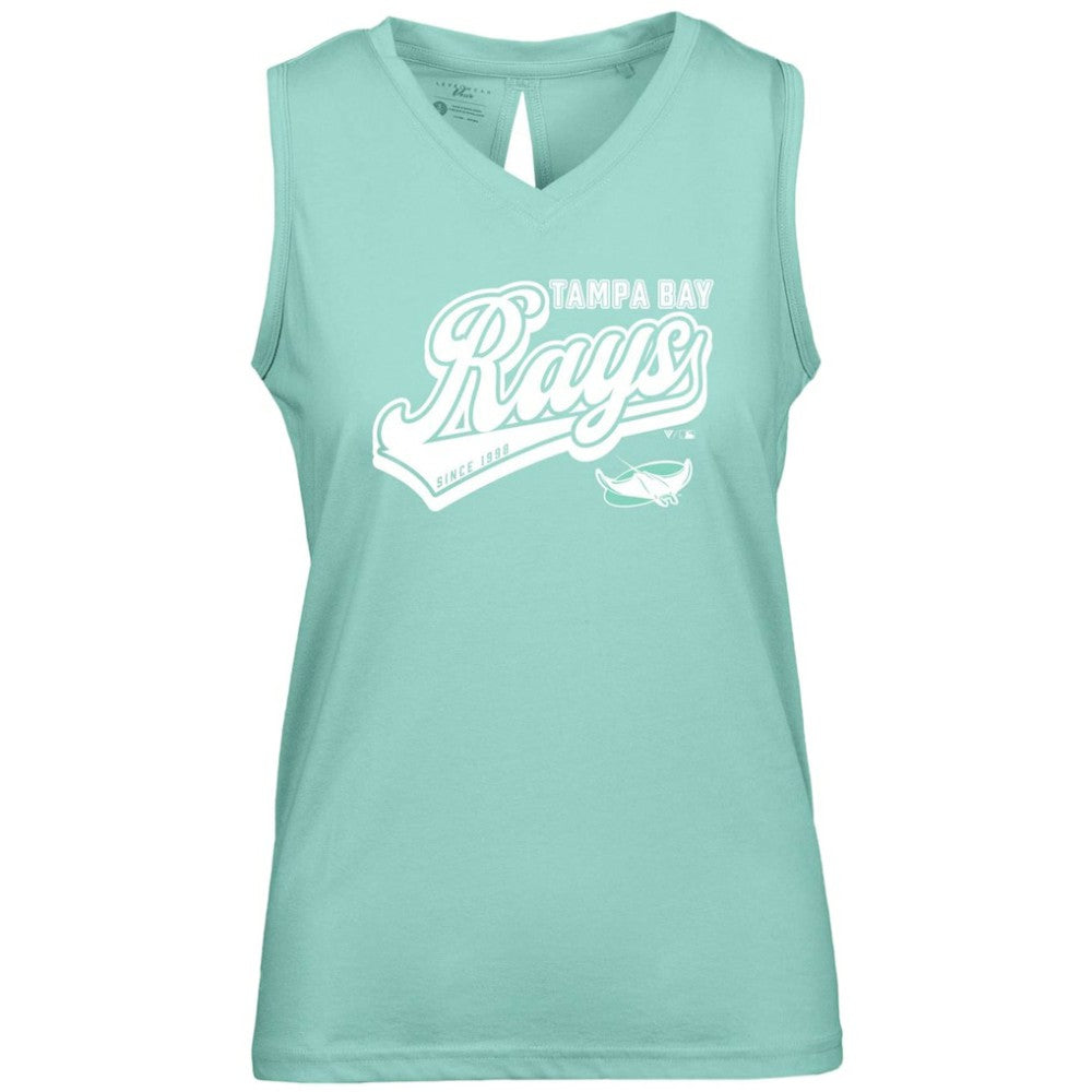Tampa Bay Rays Levelwear Women's  Paisley Sweep V-Neck Tank Top - MLB
