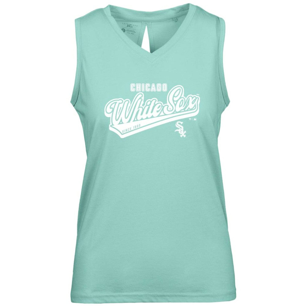 Chicago White Sox Levelwear Women's  Paisley Sweep V-Neck Tank Top - MLB